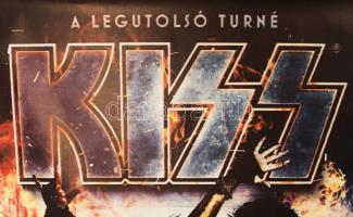 2020 KISS, Budapest Aréna, legutolsó turné, koncertplakát, papír, feltekerve, apró gyűrődéssel, 175×...
