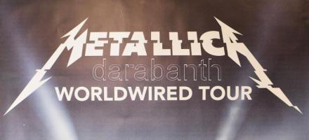 2018 Metallica, Worldwired tour, Budapest Aréna, koncertplakát, papír, feltekerve, lapszéli apró sza...