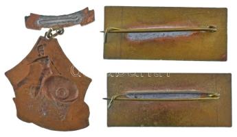 1983. "1983. IX.16-25. ŐSZI BNV" (Budapesti Nemzetközi Vásár) festett bronz jelvény (15x35...