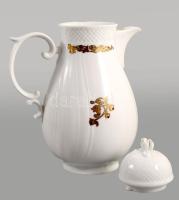 Hollóházi arany fácánmintás kiöntő. Kísérleti darab! Jelzett, hibátlan, m: 20 cm