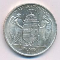 1939. 5P Ag "Horthy balra" kapszulában T:BU Adamo P8.2