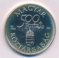 1993. 500Ft Ag "Régi dunai hajók - Árpád" kapszulában, T:BU Adamo EM129
