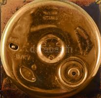 Angelus 8 napos járatú mechanikus utazóóra. Frissen szervizelt, bőr tokkal. 7x10 cm