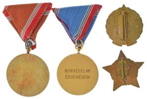 1965. "Kiváló Parancsnok" műgyantás fém kitüntető jelvény + DN "M Ő" (Munkás Őr)...