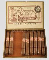 Hauptmarkt szivar, doboz, tartalommal 20x14 cm