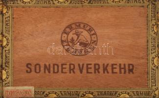 Ermuri Sonderverkehr szivar, doboz, tartalommal 18x12 cm