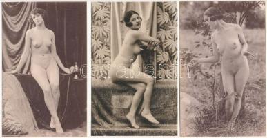 37 db RÉGI vintage erotikus hölgyek képeslap és lap / 37 pre-1945 vintage erotic women postcards and cards