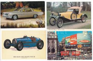 AUTÓK, KOCSIK - 24 db főleg MODERN képeslap / AUTOMOBILES, CARS - 24 mainly MODERN postcards