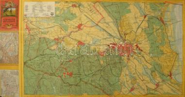 1931 Soproni hegység, Kirándulók térképe 14. sz., 1 : 25.000, Bp., M. Kir. Állami Térképészeti Intéz...