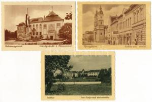 64 db RÉGI megíratlan magyar város képeslap (Weinstock) / 64 pre-1945 unused Hungarian town-view postcards