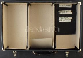 Aktatáska képeslap kereskedőknek / Suitcase for postcard dealers, made in the United Kingdom