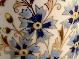 Zsolnay búzavirág mintás váza Kézzel festett, jelzett, hibátlan 27 cm