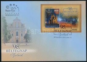 2025 98. Bélyegnap - Szolnok blokk FDC-n