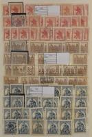 1900-1940 Nagy magyar rendező / készlet 6 db A/4 + 4 közepes berakóban + egy köteg berakólapon. Rend...