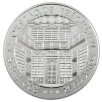 2002. 3000Ft Ag "200 éves az Országos Széchenyi Könyvtár" kapszulában, dísztokban, tanúsít...