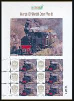 2025 Morgó Királyréti Erdei Vasút megszemélyesített hatos kisív dísztokban