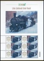 2025 Lilla Lilafüredi Erdei Vasút megszemélyesített hatos kisív dísztokban