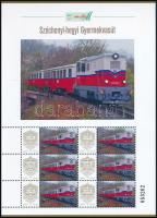 2025 Széchenyi-hegyi Gyermekvasút megszemélyesített hatos kisív dísztokban