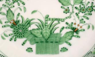 Herendi 2 db indiai kosár mintás süteményes tányér. 1518-as forma. Kézzel festett, jelzett, hibátlan...