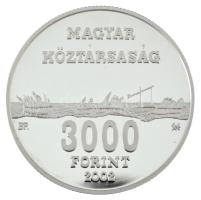 2002. 3000Ft Ag "Hortobágyi Nemzeti Park" kapszulában, dísztokban, tanúsítvánnyal T:PP Adamo EM178