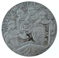 Szovjetunió 1982. "Kijev 1500 éves" kétoldalas Al emlékérem műanyag tokban, tanúsítvánnyal (57mm) T:XF Soviet Union 1982. "Kiev 1500 years anniversary" two-sided Al commemorative medallion in plastic case, with certificate (57mm) C:XF