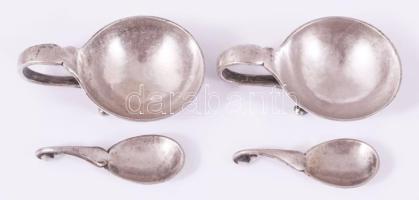 Georg Jensen ezüst (Ag) fűszertartó pár jelzett 36,1 g 5,5 cm