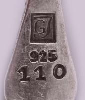 Georg Jensen ezüst (Ag) fűszertartó pár jelzett 36,1 g 5,5 cm