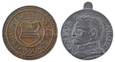 2009. "Gábor Áron / IV. Őszi Hadjárat - Székelyföld" kétoldalas, öntött fém emlékérem lyukasztás nélküli füllel (44mm) + DN "SIGILLUM COMITATVS ZALAD 1550" egyoldalas, bronz emlékérem (42,5mm) T:AU
