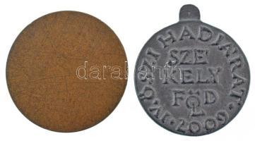 2009. "Gábor Áron / IV. Őszi Hadjárat - Székelyföld" kétoldalas, öntött fém emlékérem lyuk...