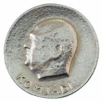 Csorba Géza (1892-1974) 1934. "Komjádi" egyoldalas, ezüstözött, öntött fém emlékérem (45mm) T:AU