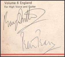 Benjamin Britten: Folksong arrangements. Benjamin Britten (1913-1976) angol zeneszerző, karmester, z...