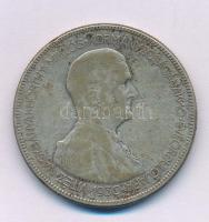 1930. 5P Ag "Horthy jobbra" T:F, patina Adamo P8