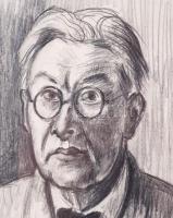 Bornemisza Géza (1884-1966): Időskori önarckép, 1959. Ceruza, papír. Jelezve jobbra lent. Provenienc...