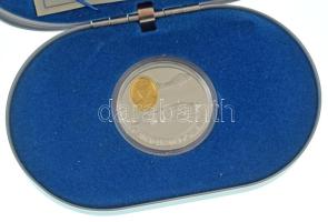 Kanada 1990. 20$ Ag "A kanadai repülés története - Avro Anson" kapszulában, tanúsítvánnyal, fém díszdobozban T:PP Canada 1990. 20 Dollars Ag "Canadian Aviation - Avro Anson" in capsule, with certificate and metal display case C:PP Krause KM#173