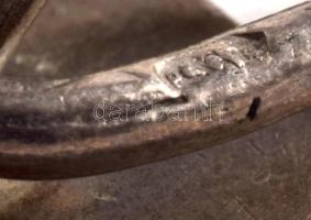 Régi monogramos ezüst (Ag) mandzsetta pár, jelzett, nettó 4,1g