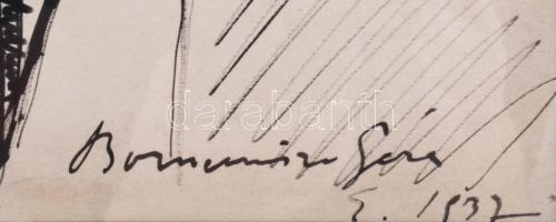 Bornemisza Géza (1884-1966): Enteriőr képekkel, 1937. Tus, papír. Jelezve jobbra lent. Proveniencia:...