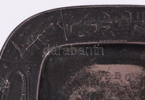 Göteborg Sweden dísztál, kopással, 19x21 cm