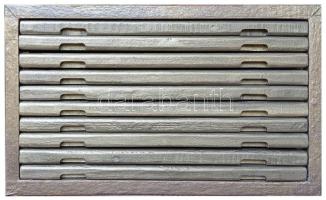 Nagyméretű (30x41x24cm) fa éremtartó fiókos szekrényke 10 darab osztás nélküli tálcával. Közel újsze...