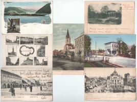 7 db RÉGI történelmi magyar város képeslap / 7 pre-1945 historical Hungarian town-view postcards