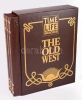 [Vadnyugati témájú könyvsorozat] Constable, George [ed.] The Trailblazers - The gunfighters, The ranchers. The Old West.  Time-Life Books, New York, 1979. Aranyozott műbőr kötésben, aranyozott műbőr tékával.