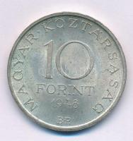 1948. 10Ft Ag "Széchenyi" T:AU patina Adamo EM2