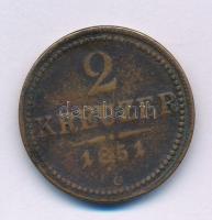 1851G 2kr Cu T:F, ph. Adamo M5