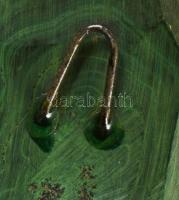 Malachit arc, akasztóval, 9,5x6 cm