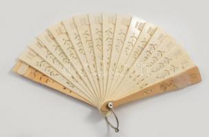 3 db régi legyező klf anyagokkal