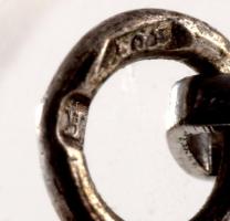 Filigrán ezüst (Ag) karkötő, jelzett, h: 17 cm, nettó 10,8g