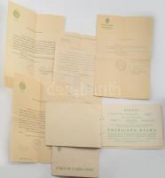 1940 Emericana meghívók József főherceg aláírásával a rend nagypriorjának választó oklevélen, valami...