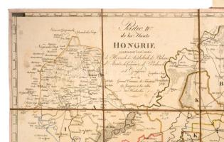 1803 - Magyarország és Erdély Ritka rézmetszetű határszínezett térképe ( Szabolcs, Heves, Bihar, Ara...