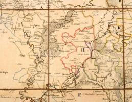 1803 - Magyarország és Erdély Ritka rézmetszetű határszínezett térképe ( Szabolcs, Heves, Bihar, Ara...