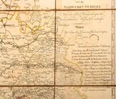 1803 - Magyarország és Erdély Ritka rézmetszetű határszínezett térképe ( Szabolcs, Heves, Bihar, Ara...