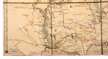 1803 - Magyarország és Erdély Ritka rézmetszetű határszínezett térképe ( Szabolcs, Heves, Bihar, Ara...